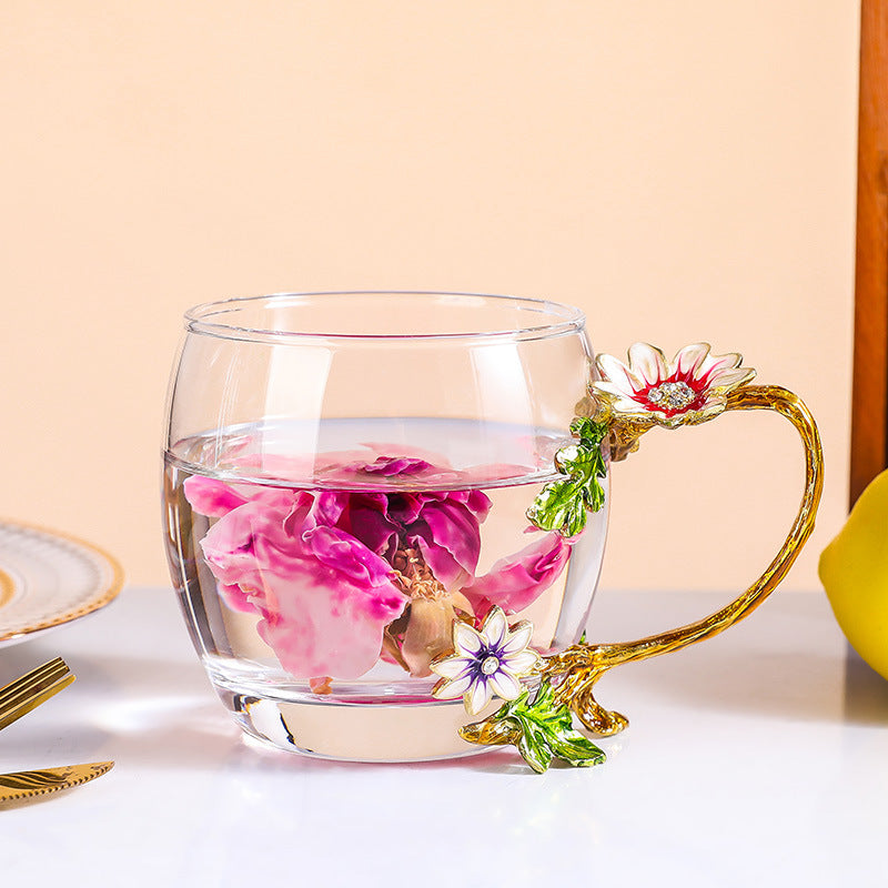 ShonD Creative Enamel Stained Glass Kettle