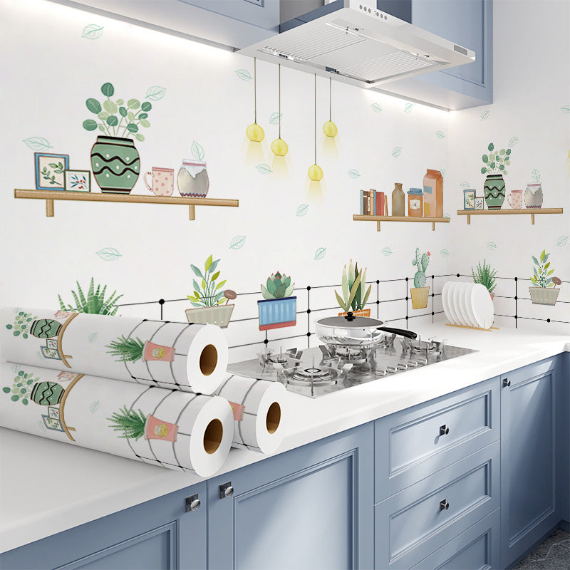 ShonD™ Oil-Proof Kitchen Wall Sticker – Self-Adhesive, Heat-Resistant