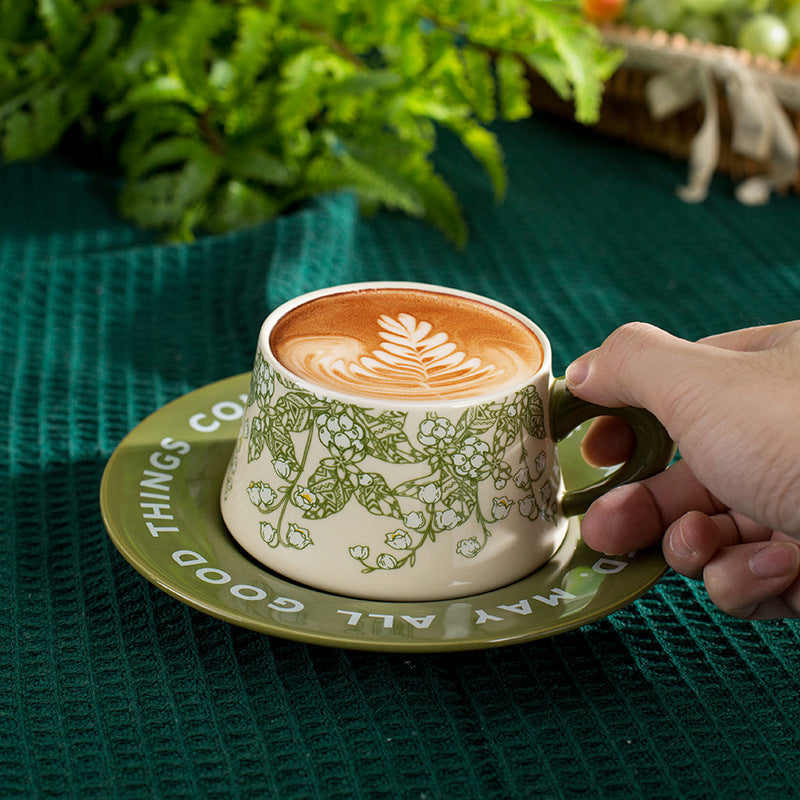 Garden Series Cup, Saucer, and Pot Set