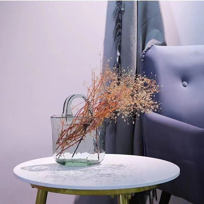 SHOND™ Handbag Glass Vase | Modern Hydroponic Flower Decor in 5 Aesthetic Colors