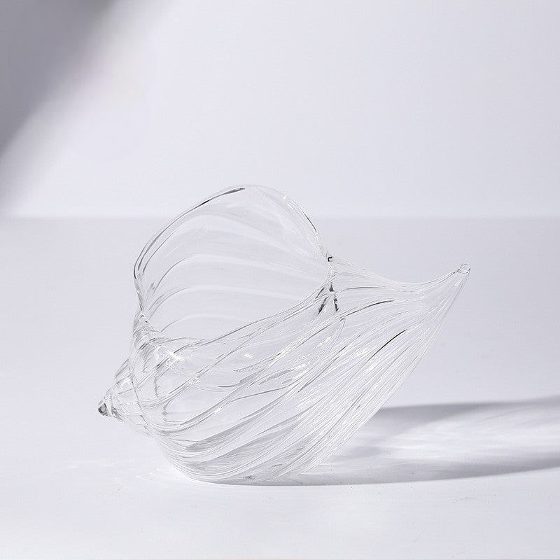SHOND™ Striped Conch Cocktail Glass with wave-inspired design