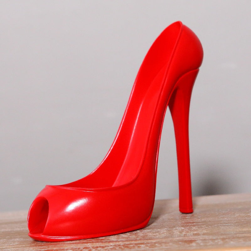 SHOND™ High Heel Wine Rack | Elegant Resin Bottle Holder for Bar & Home Decor (5 Colors)