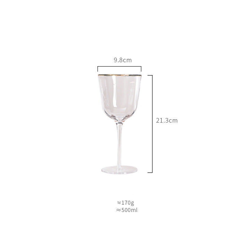 ShonD™ Colorful Phnom Penh Luxury Glassware | Gold-Rimmed Wine & Water Goblets – Cocktail, Tall, Jug Variants