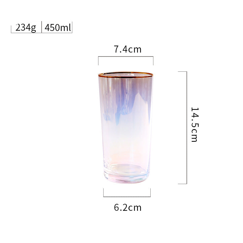 ShonD™ Colorful Phnom Penh Luxury Glassware | Gold-Rimmed Wine & Water Goblets – Cocktail, Tall, Jug Variants