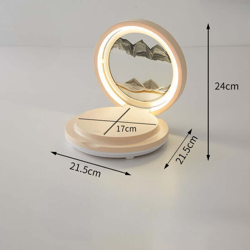 Folding Quicksand Ambient Lamp – Smart LED Light with Bluetooth Speaker & Wireless Charging | ShonD