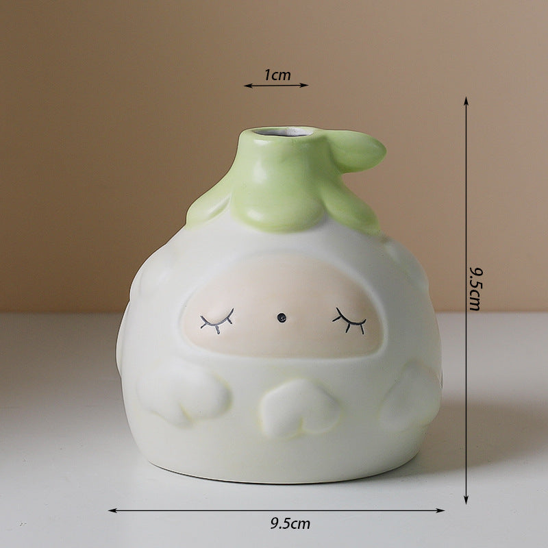 SHOND™ Minimalist Seed Vase | Nordic Ceramic Decor for Dried & Hydroponic Flowers