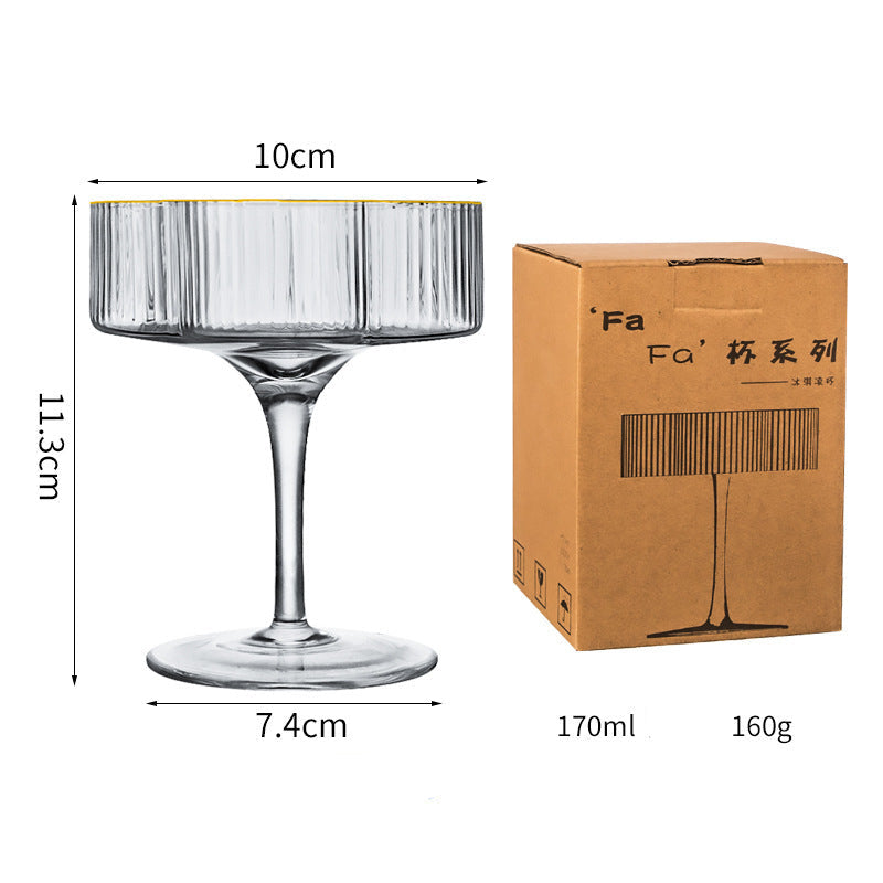 SHOND™ Vertical Flute Luxe Glassware Collection | European Dense-Ridge Glass Cups & Kettles