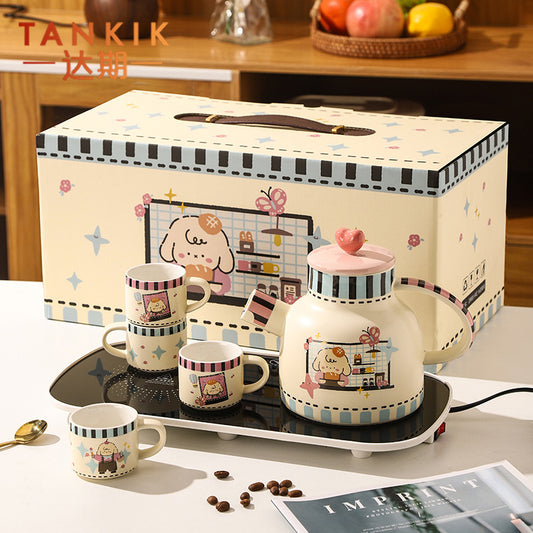 ShonD Baking Lamb Ceramic Pot Cup Gift Set