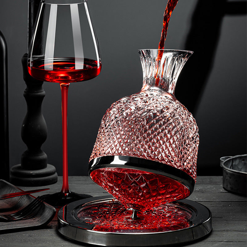 ShonD Light Luxury Burgundy Red Wine Glasses Set