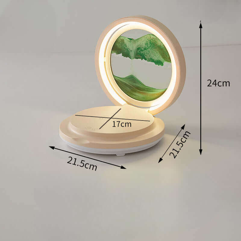 Folding Quicksand Ambient Lamp – Smart LED Light with Bluetooth Speaker & Wireless Charging | ShonD