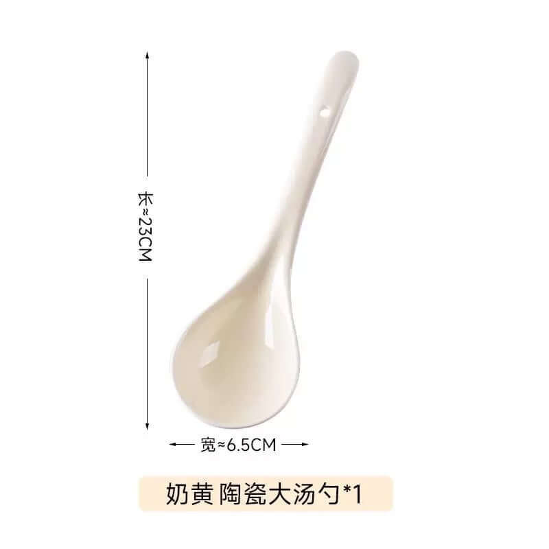 ShonD™ Cream Ceramic Dining Collection – Handcrafted Minimalist Plates, Bowls & Serveware