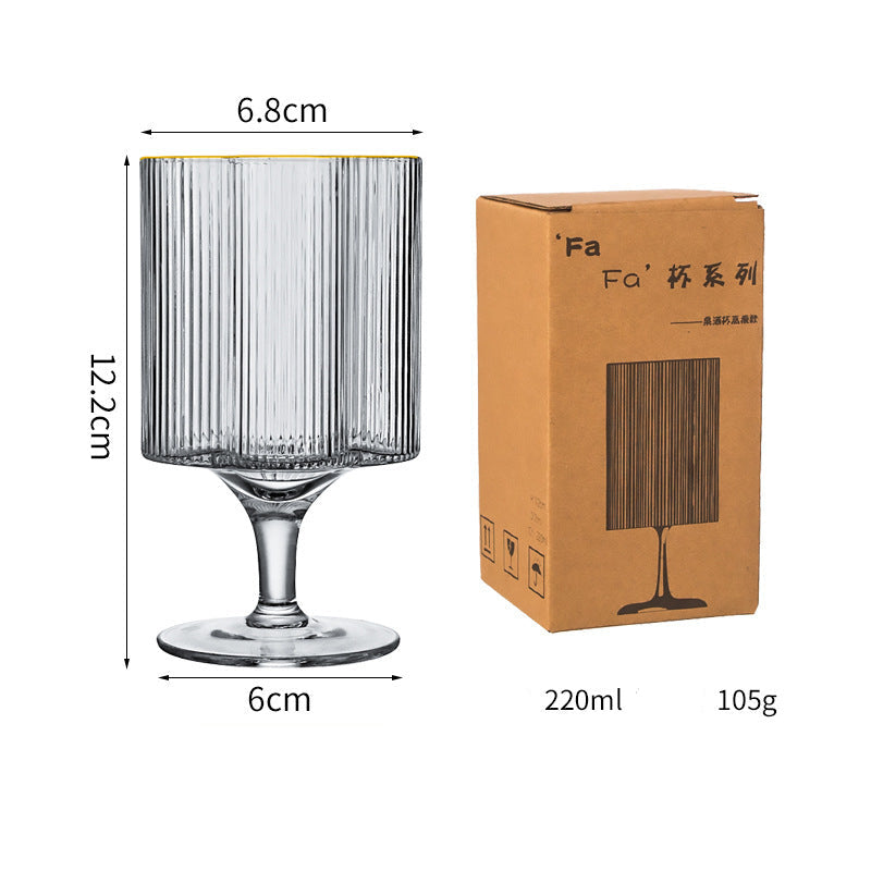SHOND™ Vertical Flute Luxe Glassware Collection | European Dense-Ridge Glass Cups & Kettles