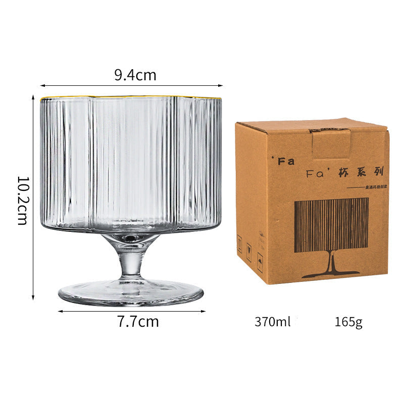 SHOND™ Vertical Flute Luxe Glassware Collection | European Dense-Ridge Glass Cups & Kettles