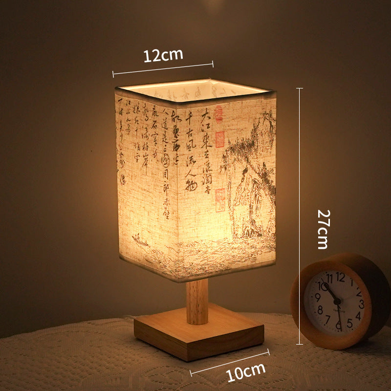 Romantic soft-glow lamp with poetry inscription
