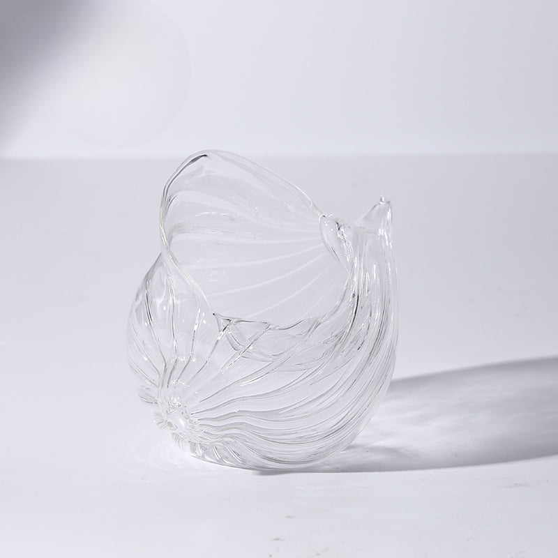 SHOND™ Striped Conch Cocktail Glass with wave-inspired design
