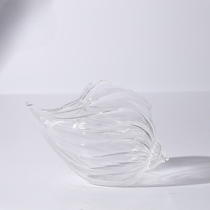 SHOND™ Striped Conch Cocktail Glass with wave-inspired design
