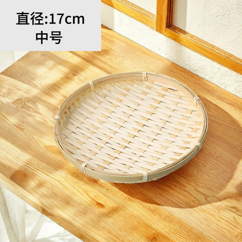 ShonD™ Handmade Bamboo Tiered Tray – Multi-Layer Woven Tabletop Storage & Display Basket