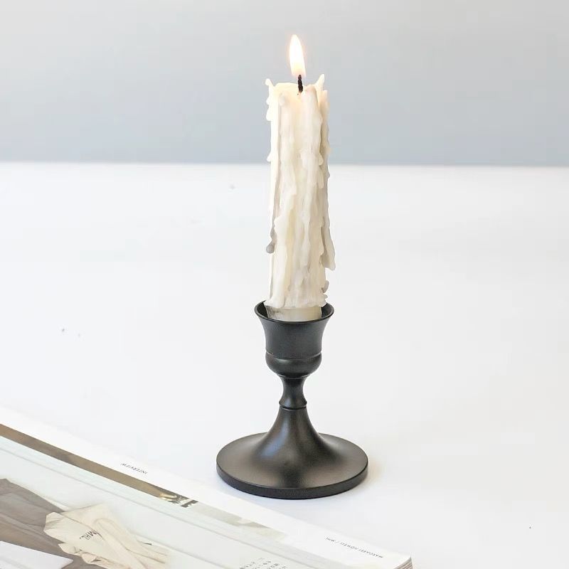 ShonD™ Bell-Tower Candle Holders | Matte Metal Taper Stand for Elegant Decor