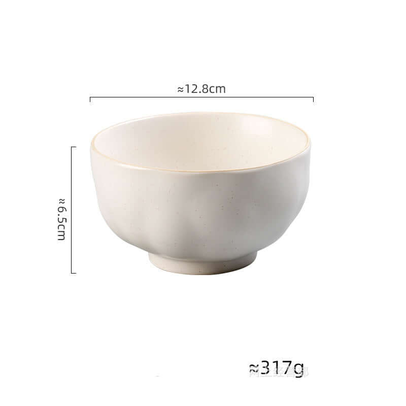 ShonD™ Japanese Artisan Rice Bowls – Handcrafted Ceramic Tableware in Minimalist Wabi-Sabi Styles