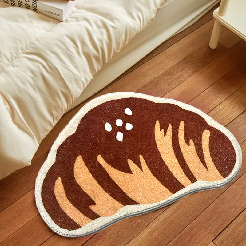 ShonD™ croissant rug styled under bedside table
