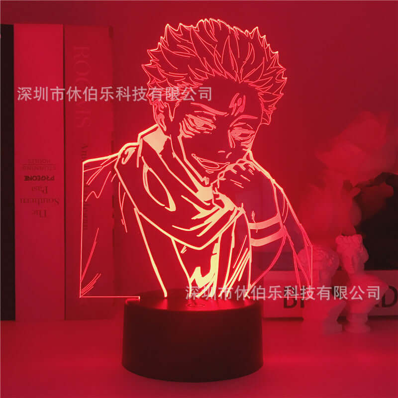 ShonD™ Anime 3D LED Night Light – Gojo & Jujutsu Kaisen Designs | Remote Control + Color Touch Base