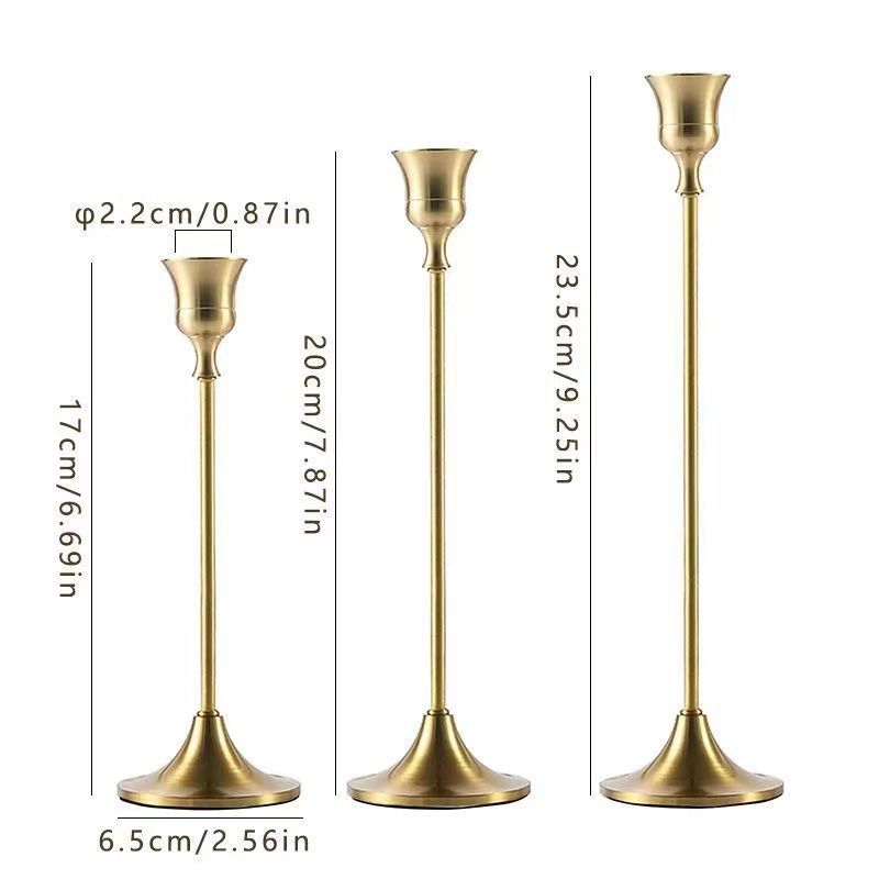ShonD™ Bell-Tower Candle Holders | Matte Metal Taper Stand for Elegant Decor