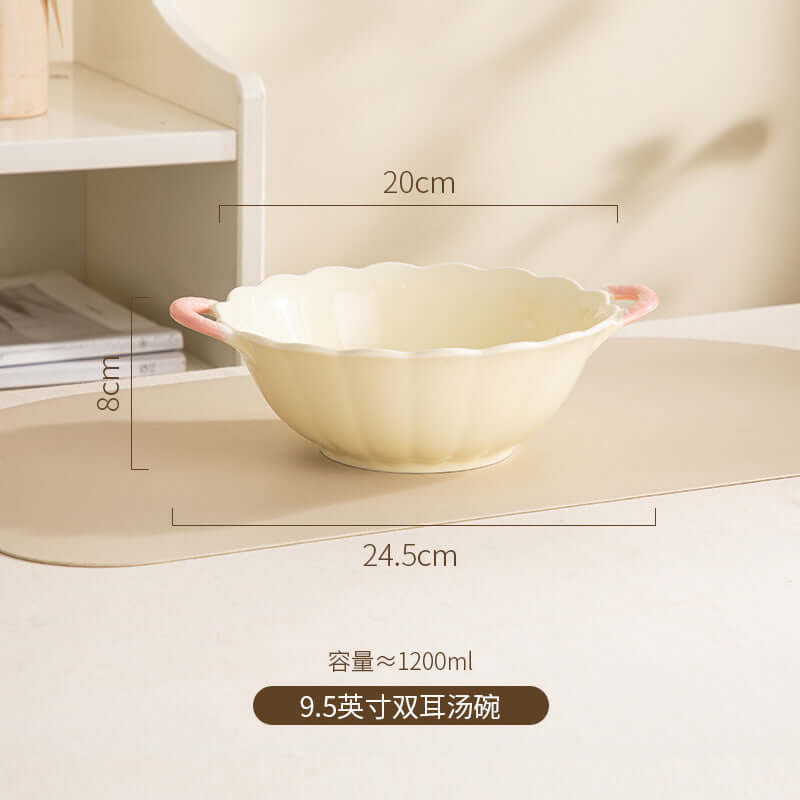 ShonD™ Cream Ceramic Dining Collection – Handcrafted Minimalist Plates, Bowls & Serveware