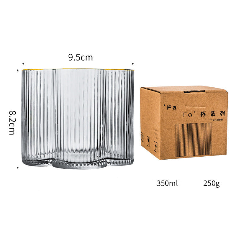 SHOND™ Vertical Flute Luxe Glassware Collection | European Dense-Ridge Glass Cups & Kettles