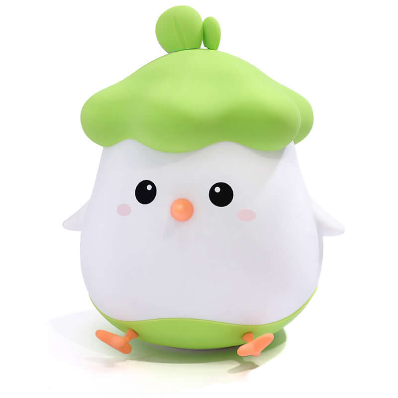 ShonD™ Soft Silicone Chicken Night Light – Cute Touch & Voice Control LED Lamp, Rechargeable for Kids’ Bedroom & Nursery