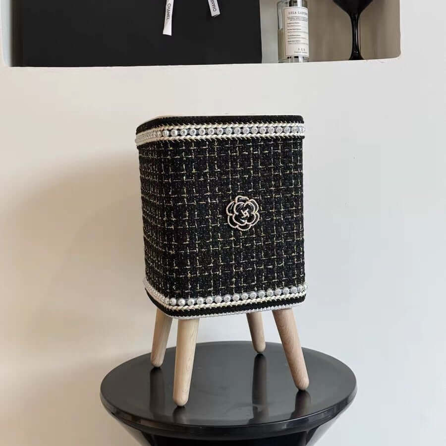 ShonD™ Nordic Minimalist Push-Lid Trash Bin – Sleek Modern Waste Can for Living Room, Bedroom & Office