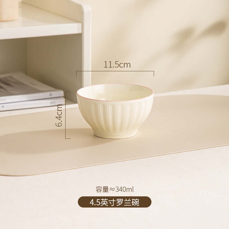 ShonD™ Cream Ceramic Dining Collection – Handcrafted Minimalist Plates, Bowls & Serveware