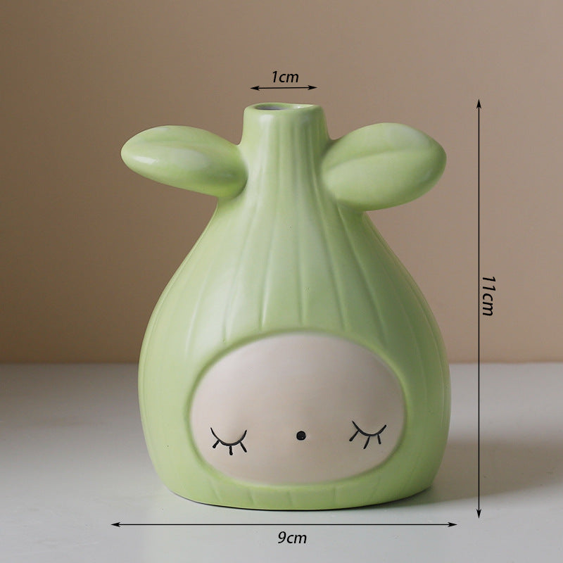 SHOND™ Minimalist Seed Vase | Nordic Ceramic Decor for Dried & Hydroponic Flowers
