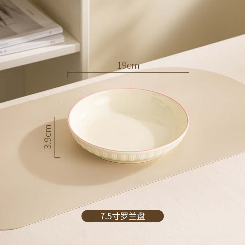 ShonD™ Cream Ceramic Dining Collection – Handcrafted Minimalist Plates, Bowls & Serveware