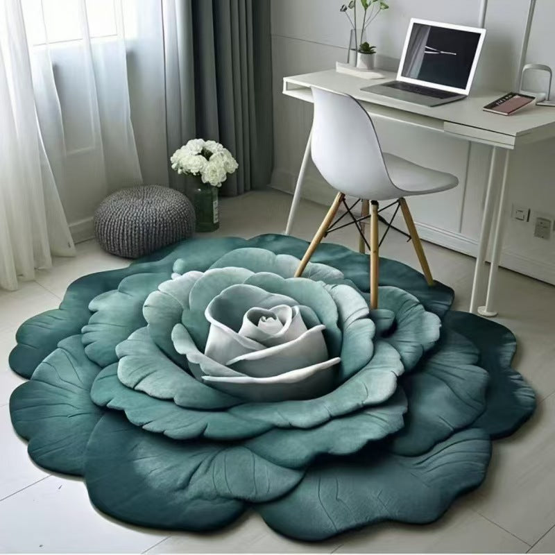 Diatomite bathroom mat in cool coastal blue
