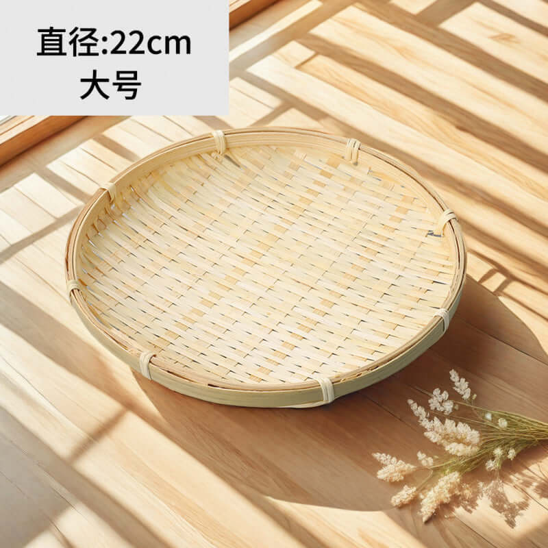 ShonD™ Handmade Bamboo Tiered Tray – Multi-Layer Woven Tabletop Storage & Display Basket