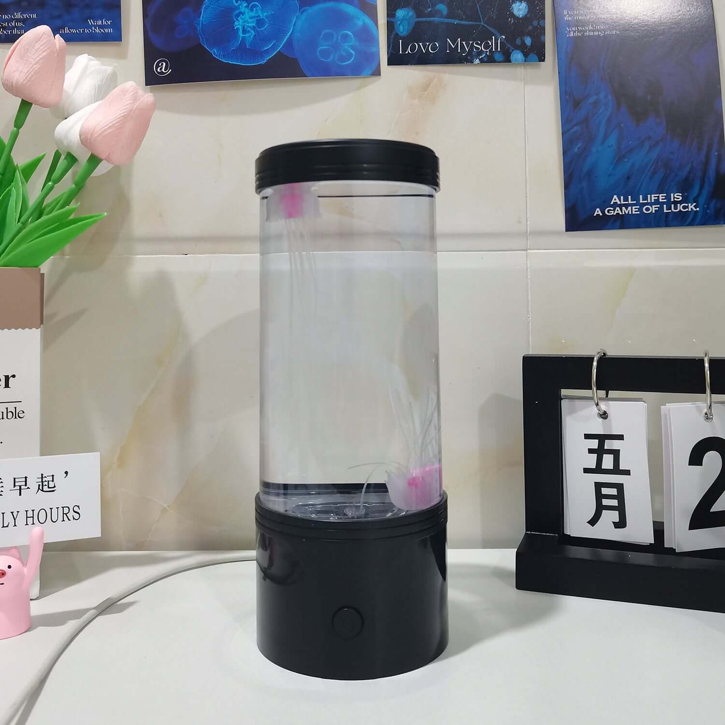 ShonD™ Jellyfish & Volcano Mood Lamp | USB LED Light for Relaxing Ambience