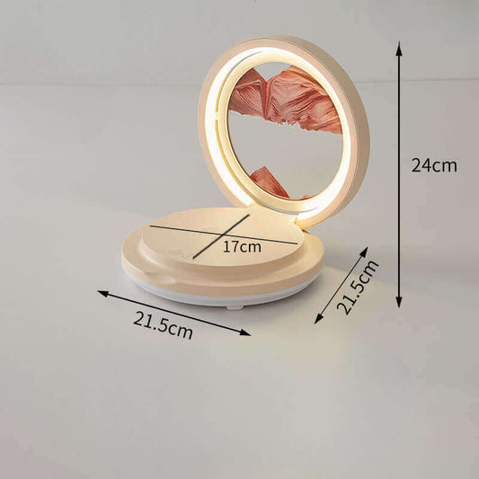 Folding Quicksand Ambient Lamp – Smart LED Light with Bluetooth Speaker & Wireless Charging | ShonD