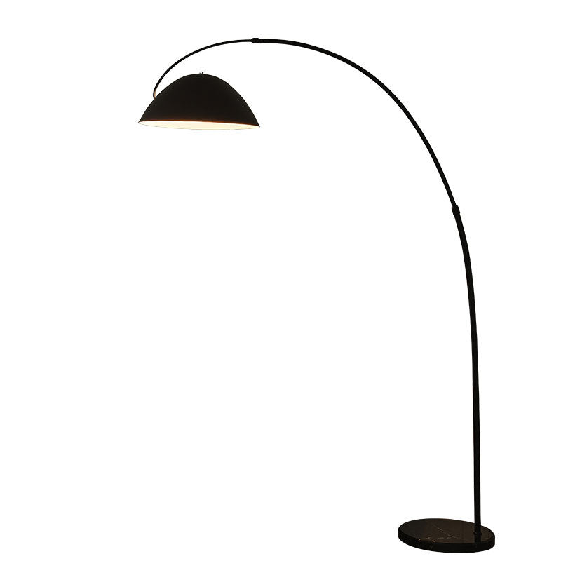 Detail of tricolor LED head and matte arc arm
