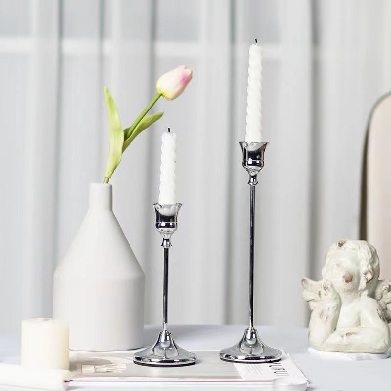 ShonD™ Bell-Tower Candle Holders | Matte Metal Taper Stand for Elegant Decor