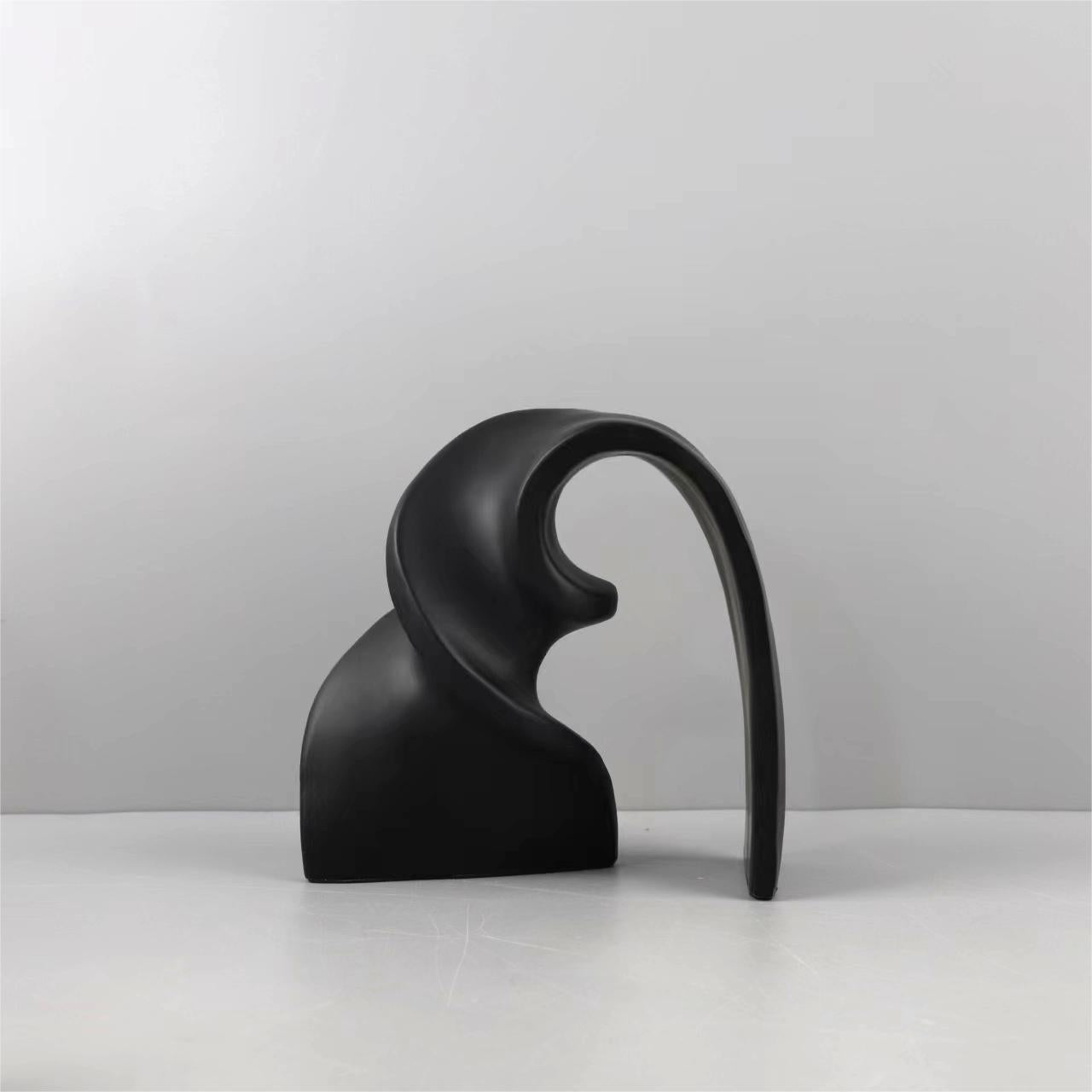 SHOND™ Nordic Arch Sculpture | Minimalist Modern Resin Decor – White, Blue, Black & Silver Options