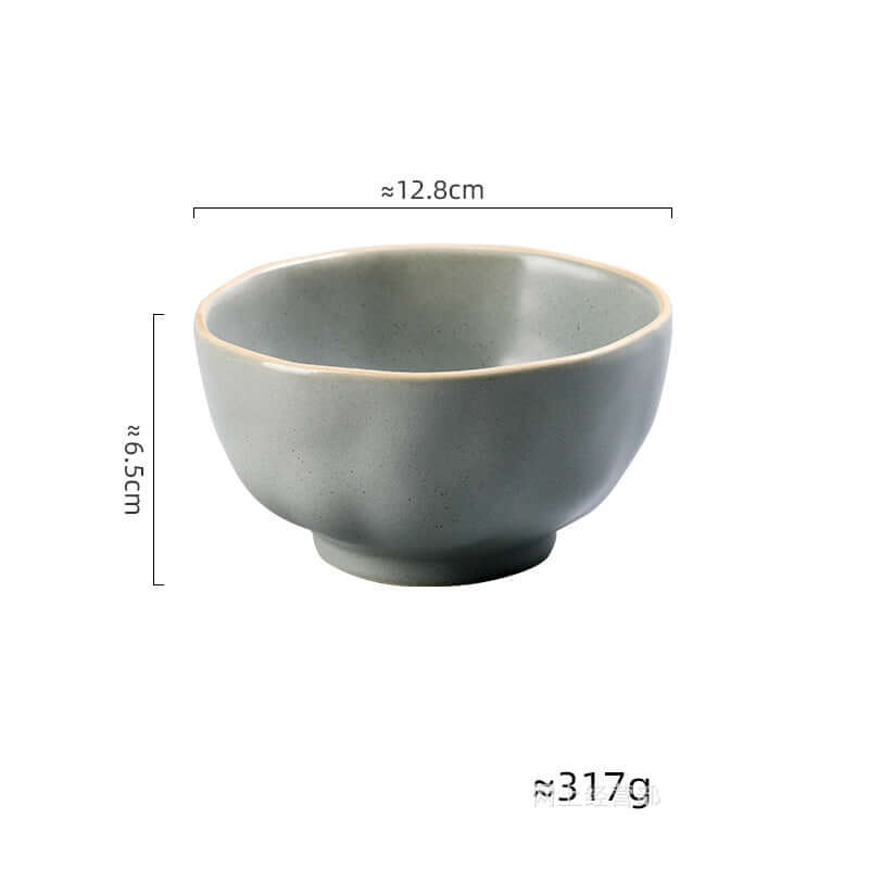 ShonD™ Japanese Artisan Rice Bowls – Handcrafted Ceramic Tableware in Minimalist Wabi-Sabi Styles