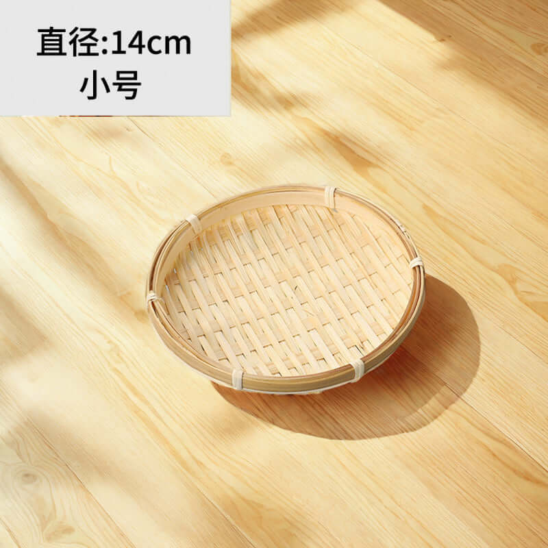 ShonD™ Handmade Bamboo Tiered Tray – Multi-Layer Woven Tabletop Storage & Display Basket