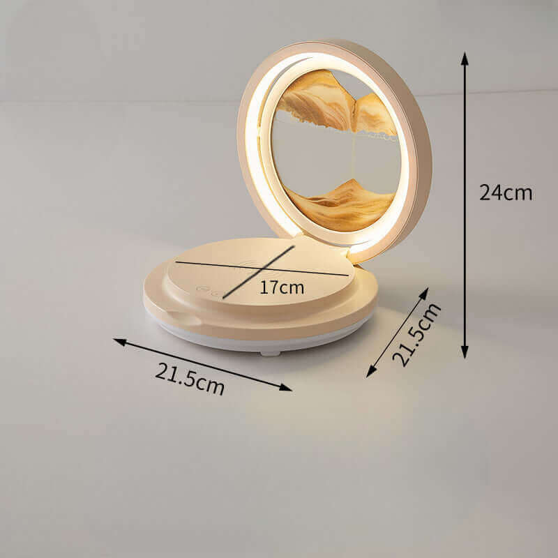 Folding Quicksand Ambient Lamp – Smart LED Light with Bluetooth Speaker & Wireless Charging | ShonD