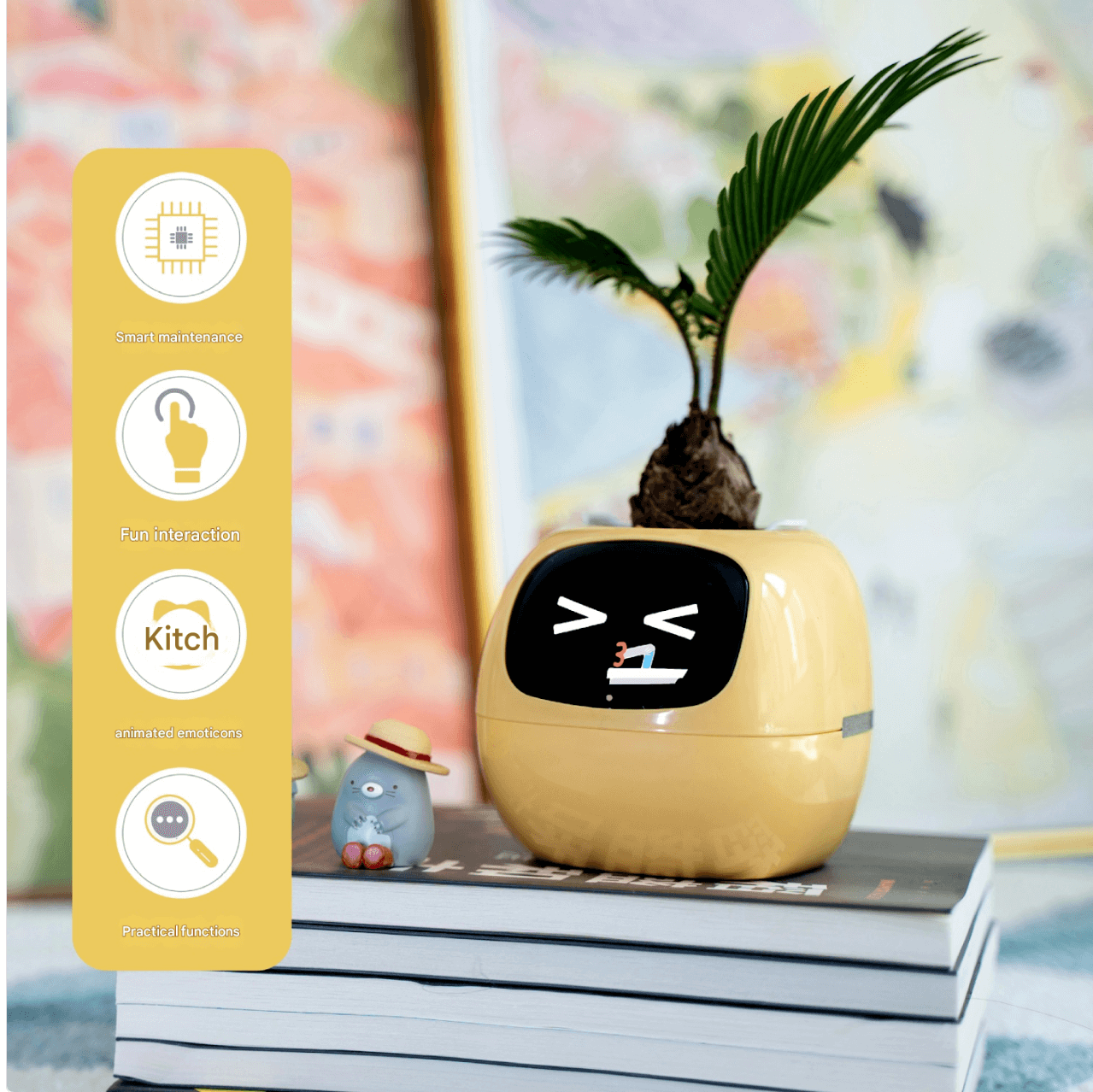 IVY smart robot in yellow – emotional AI toy
