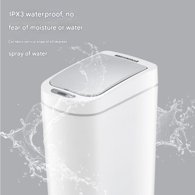 ShonD™ Smart Sensor Trash Can – Touchless, Waterproof, Compact for Bathroom & Bedroom