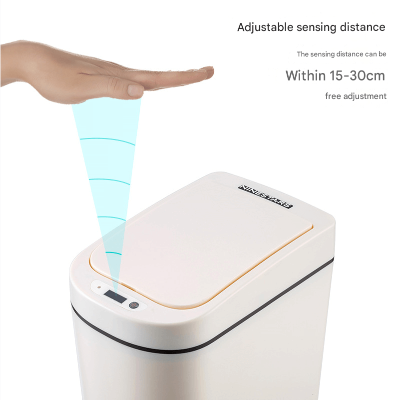 ShonD™ Smart Sensor Trash Can – Touchless, Waterproof, Compact for Bathroom & Bedroom